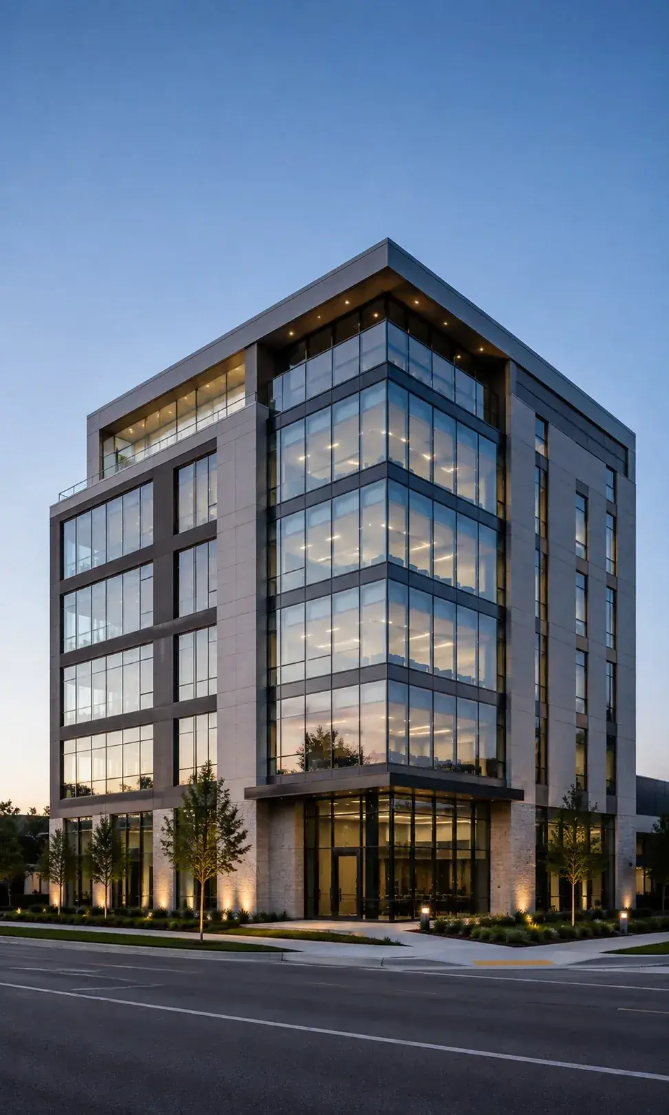 Commercial Office Building Arizona, Class-A Glass Facade